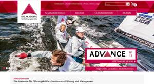 Screen shot of Die Akademie website